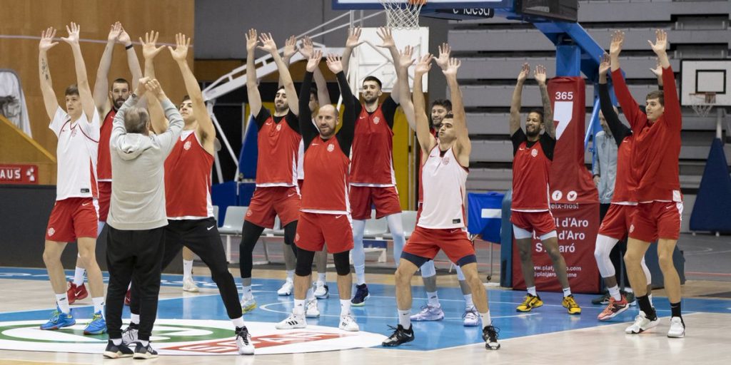 Colocacion de manos seleccion española baloncesto